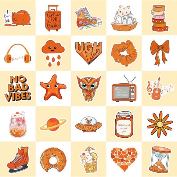 Orange Sticker Pack for Home Design (50 pack) - Picture 4 of 7